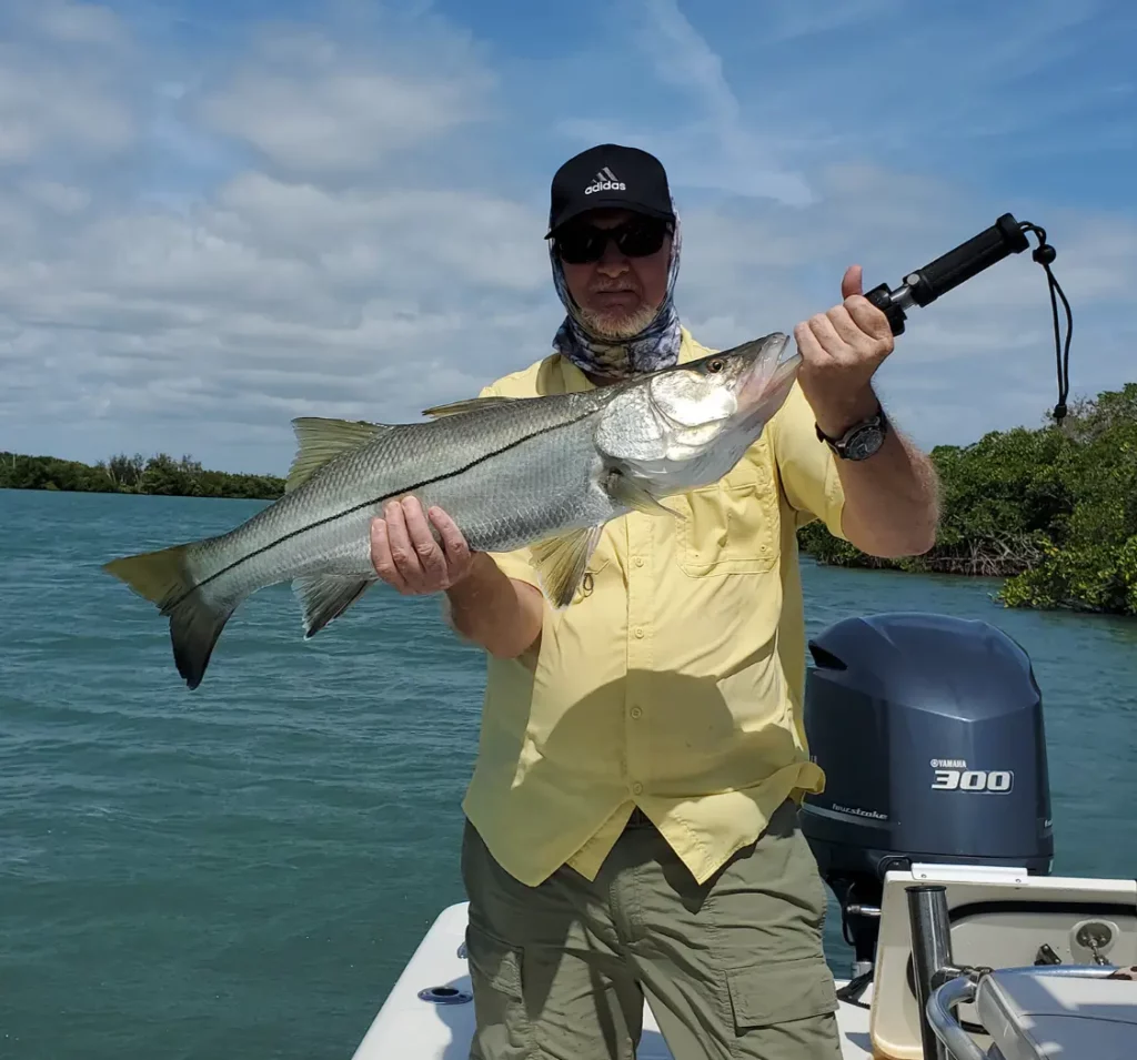 slot snook caught on ft pierce fishing charter